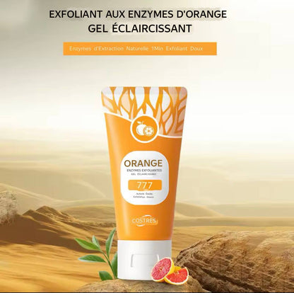gel exfoliant éclaircissant à l’orange