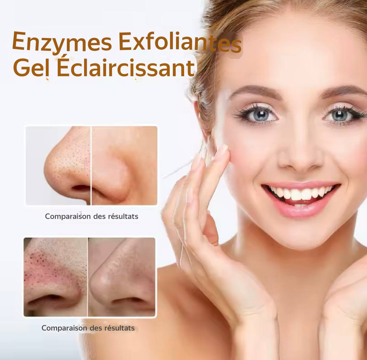gel exfoliant éclaircissant à l’orange